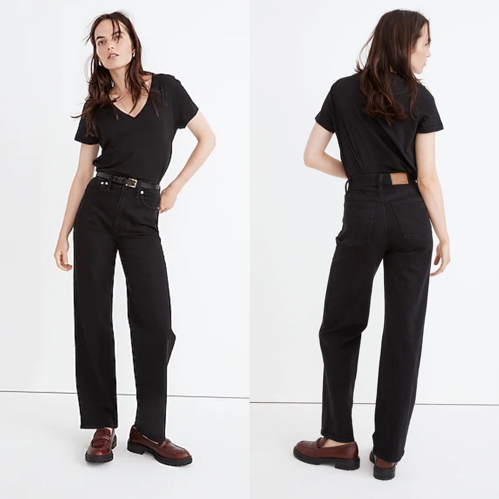Madewell The Perfect Vintage Wide-Leg Jean Belmere Wash size 24